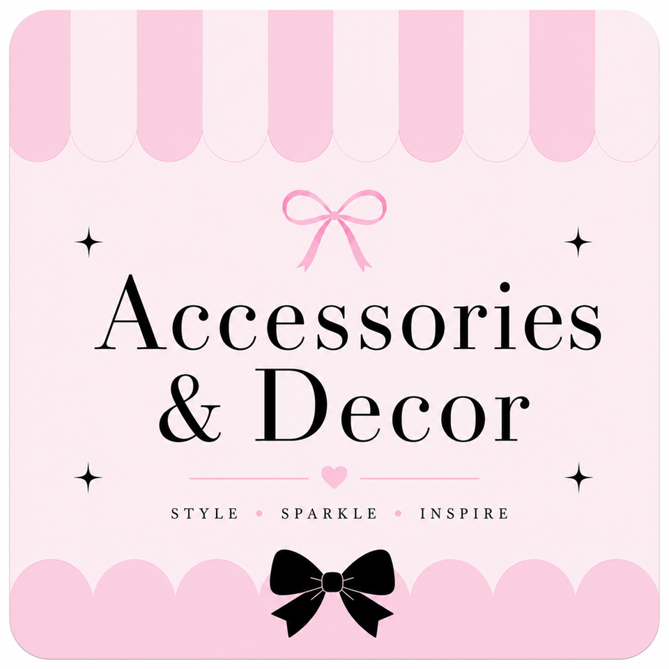 Accessories & Decor: Style, Sparkle, Inspire logo