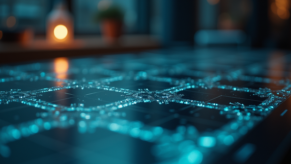 Plano detalle de pantalla con interfaz de plataforma de gestión del conocimiento