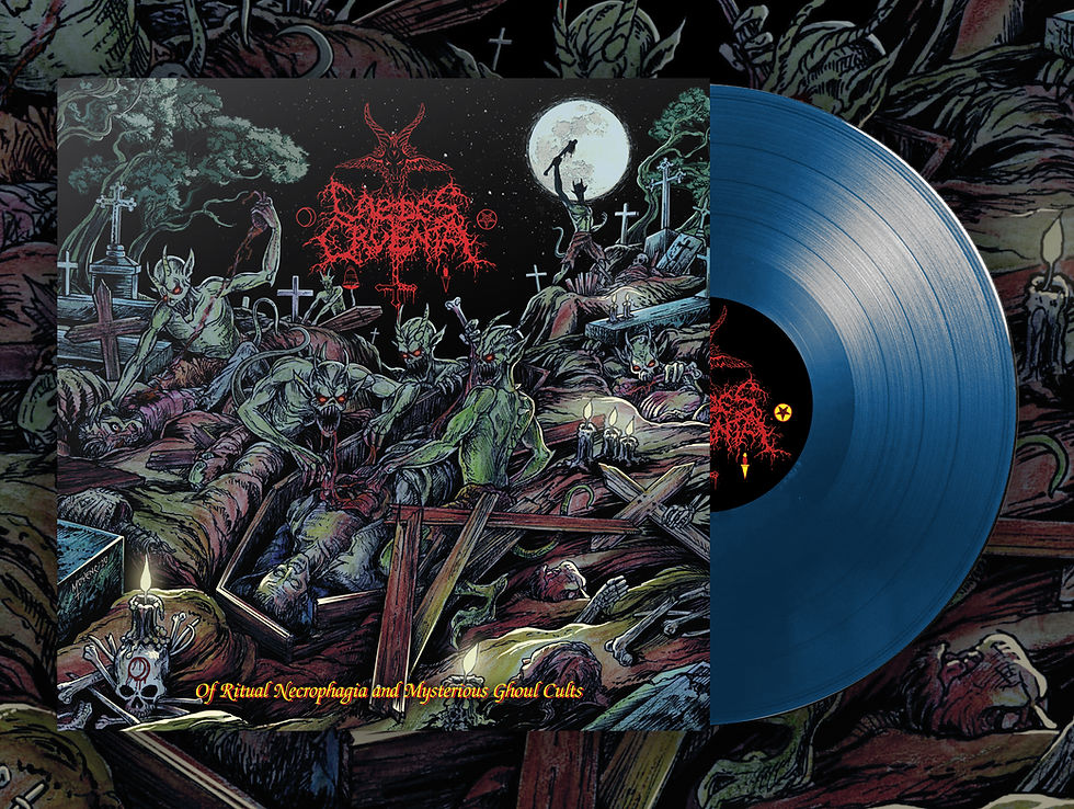 Caedes Cruenta -Of Ritual Necrophagia & Mysterious Ghoul Cults 2xLP (Blue Vinyl)