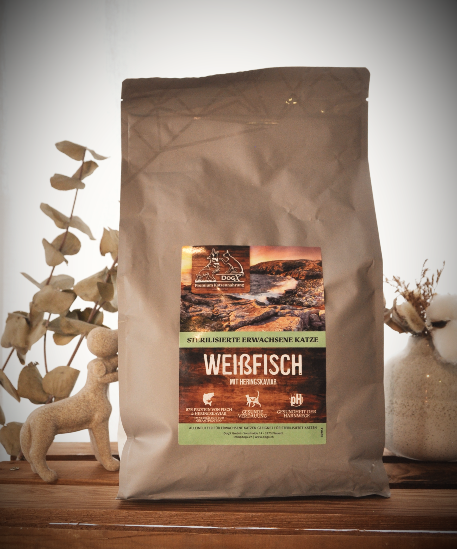 DogX® Weißfisch mit Heringskaviar – für sterilisierte/ältere Katzen