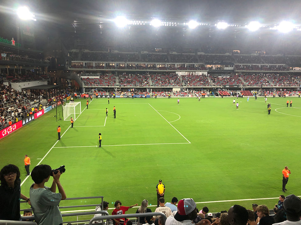 Extra security at halftime, but no Messi