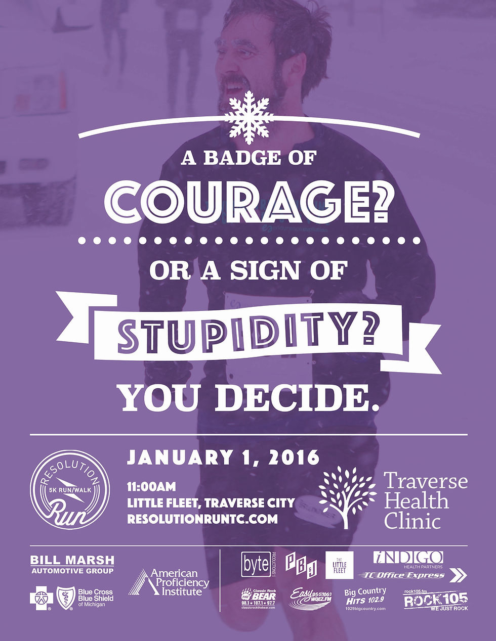 Resolution Run 5k Poster- Stupidity