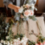 choosing flowers for bouquet