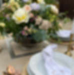 table setting, flower