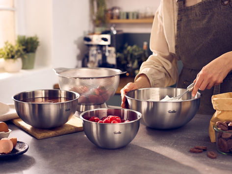Fissler Essential® – Neue Schüsseln und Sieb
