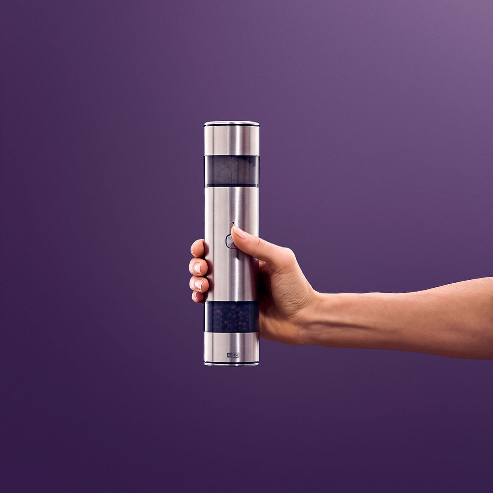 Die i.MILL DUO lässt sich ganz bequem mit einer Hand bedienen.