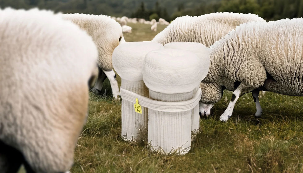 Natürliche Ressourcen besser nutzen: Im Projekt FLOCK verarbeitet Mareen Baumeister grobe Schafwolle, die sonst entsorgt würde. Zu sehen bei den Talents in Halle 3.1 auf der Ambiente 2026. Foto: Messe Frankfurt/Mareen Baumeister