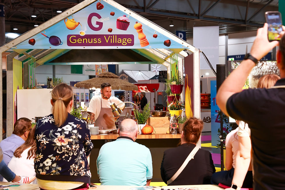 Ein Publikumsmagnet war erneut das Genuss-Village auf der in Leipzig. Foto: Messe Leipzig, Sabrina Winter