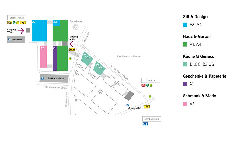 Der Hallenplan der nächsten Nordstil. Diesmal mit einer optimierten Wegeführung.