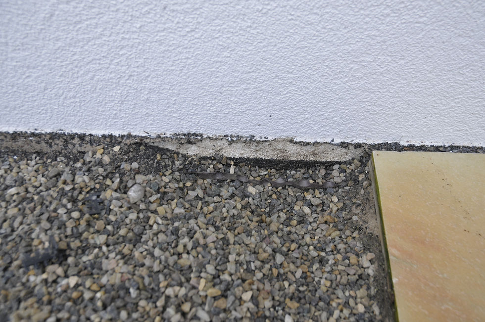 Fehlende Abdichtung