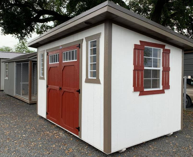 8x12 Metro Studio Storage Shed by Derksen Portable Buildings