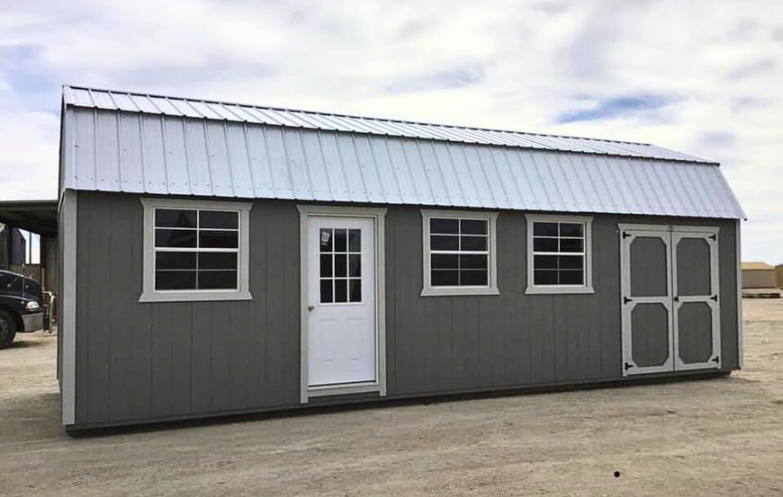 12x32 Side Lofted Barn Storage Shed By Dersken