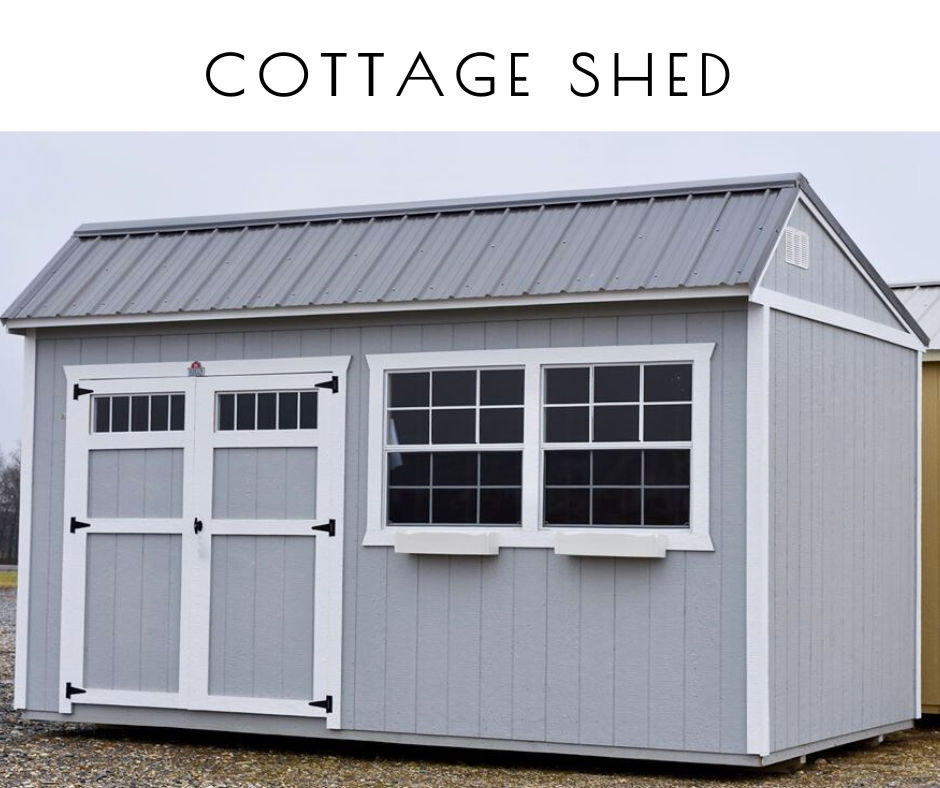 Click our Cottage storage shed model to learn more about this products features.
