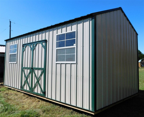 10' x 20' Z-Metal Side Utility Shed - On Sale Now!