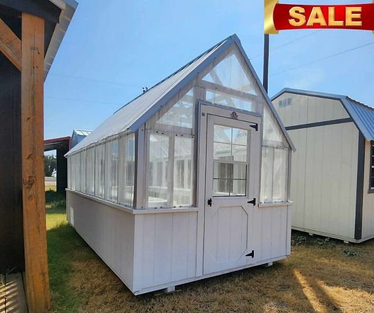 Greenhouse Shed - 8' x 16' Derksen Greenhouse