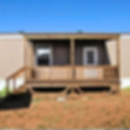 10x16 stained portable porch with standard roof for manufactured homes in Texas
