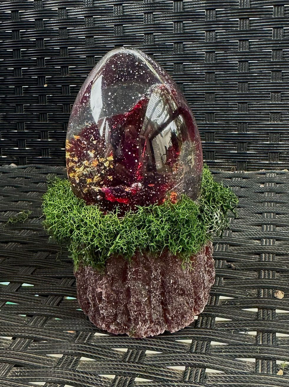 Thumbnail: Celestial Dragon Crystal Resin Egg
