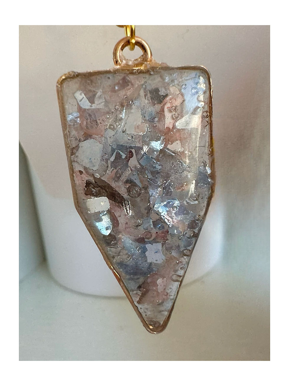 Thumbnail: Geode Shard Resin Necklace