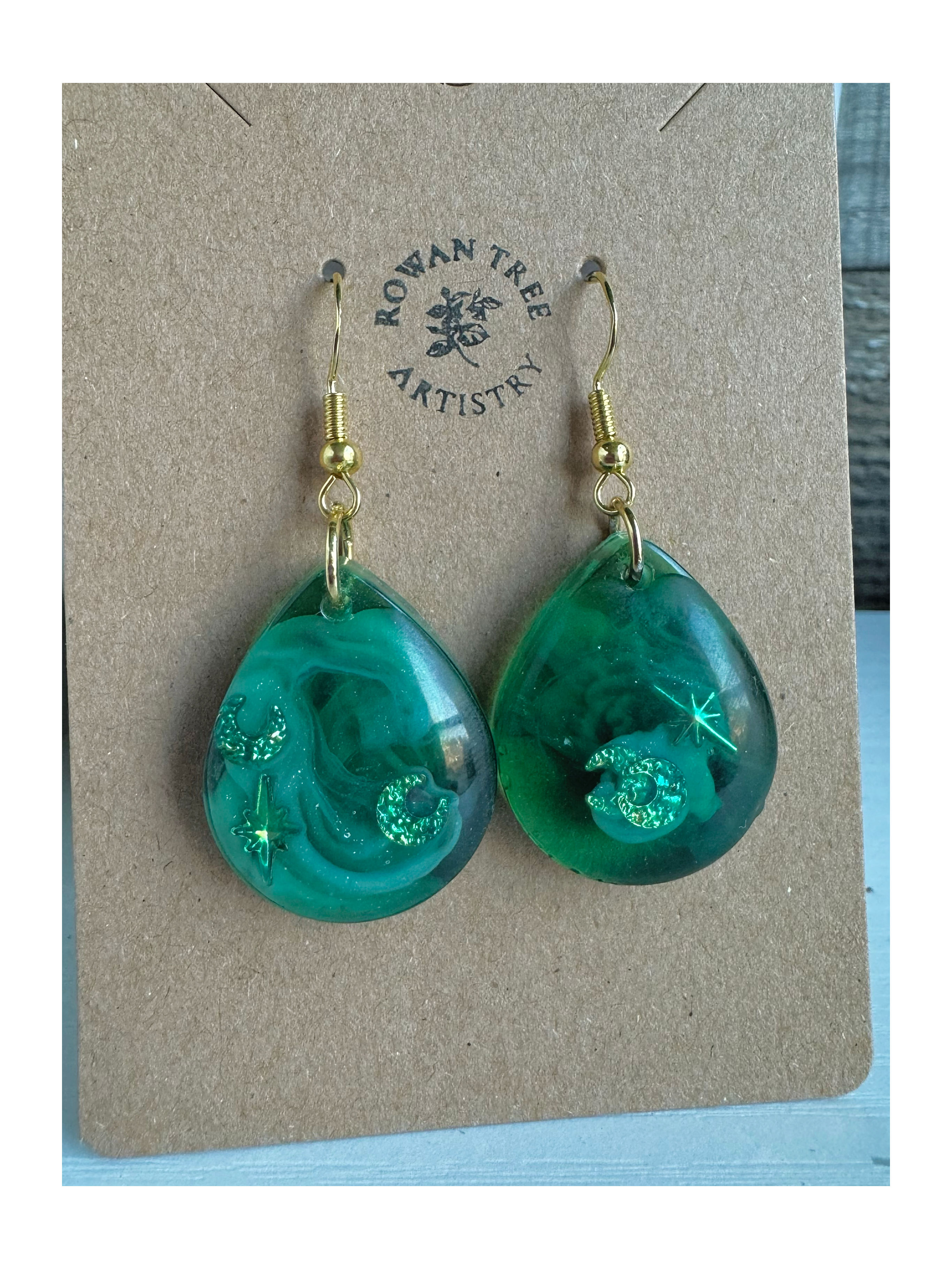 Celestial Teardrop Earrings