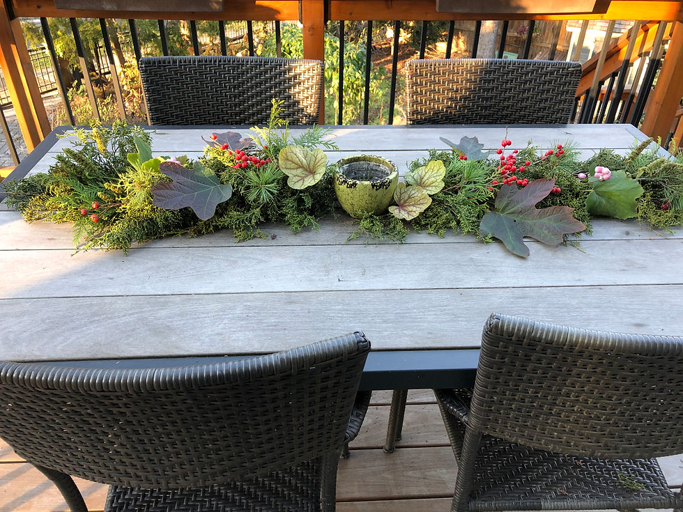 native plant table decor