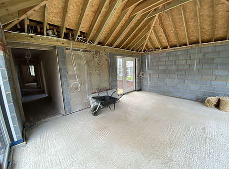 building the reception room