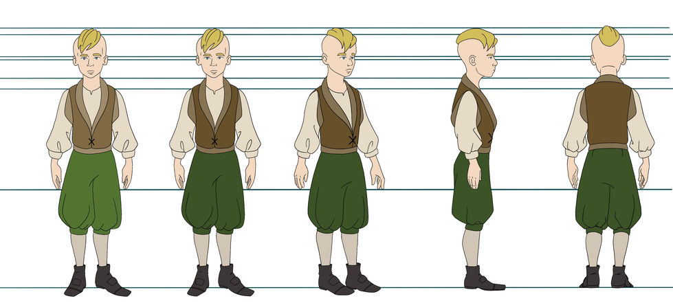 Son character sheet - day clothes