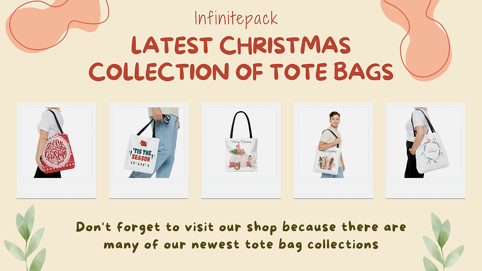 Tote Bag Christmas Edition: Perfect for Parties, Shopping & More