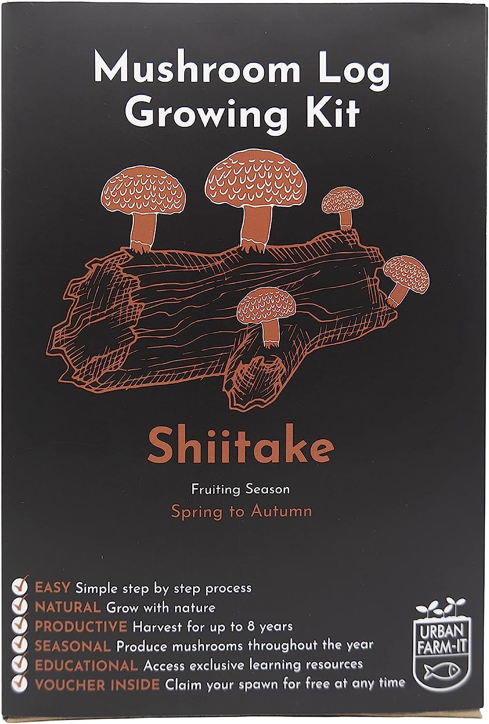 Shiitake Mushrooms Log kit