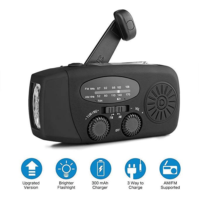 Solar Hand Crank Radio and Torch