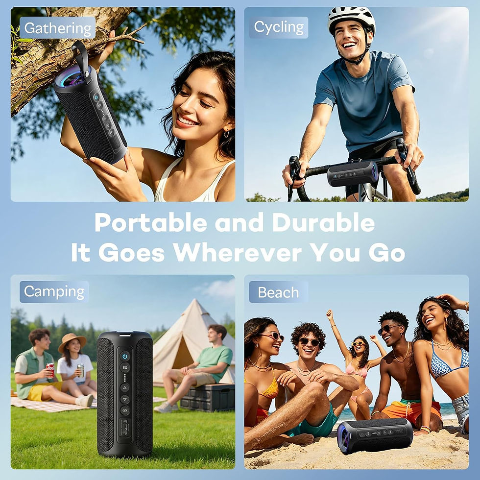 Miniatura: Ortizan Bluetooth Speaker, 40W Peak Outdoor Portable Loud Speakers Wireless with