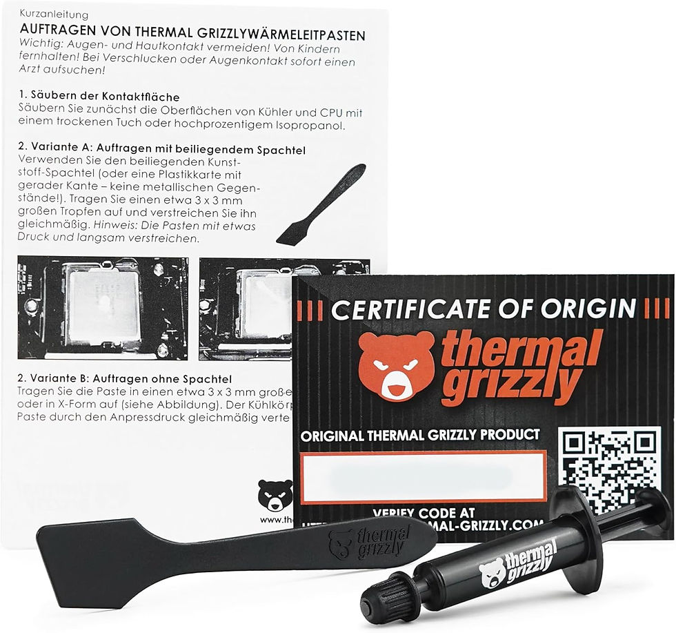 Miniature : Thermal Grizzly - Hydronaut – 1 g – Pâte thermique conductrice haute perfo