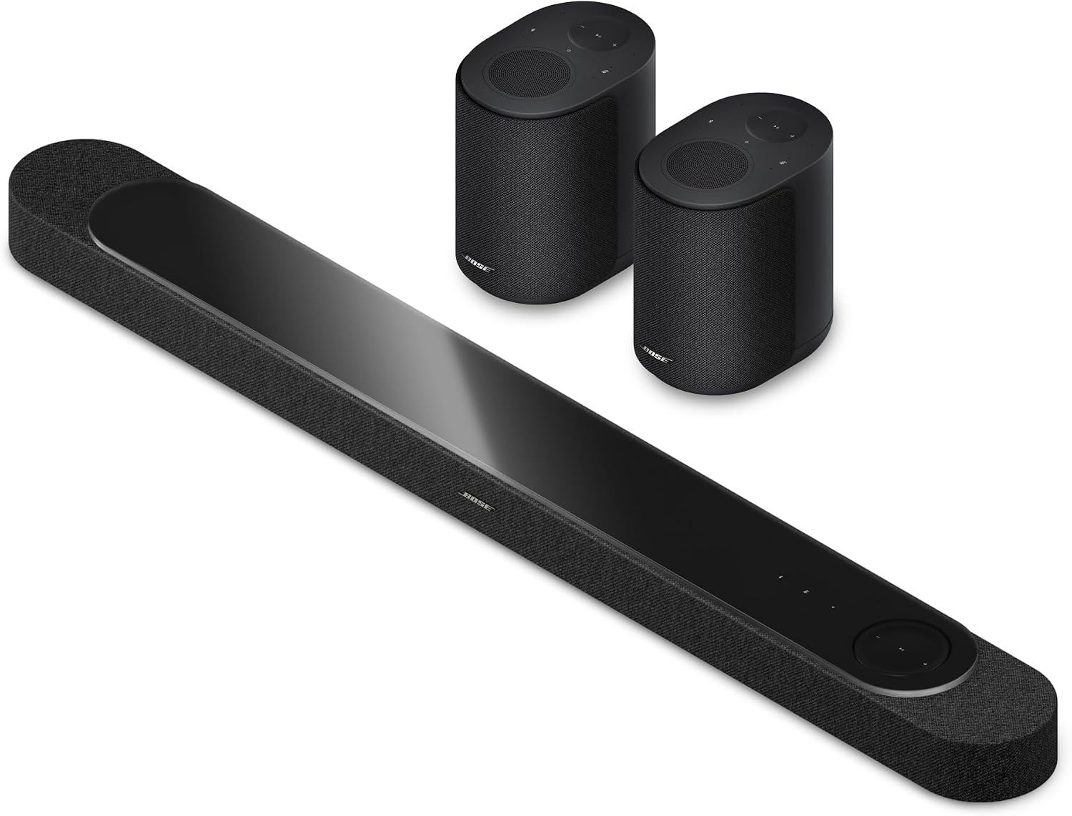 Bose Lifestyle Ultra soundbar with two wireless speakers, black