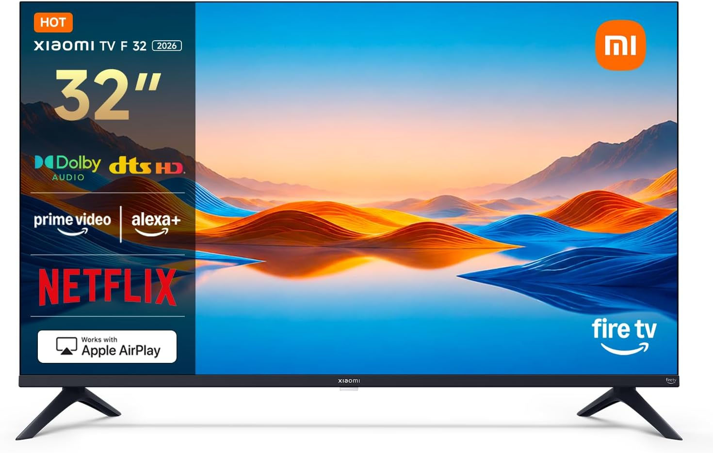 Xiaomi TV F 32 2026 – TV HD avec Fire TV, Alexa et AirPlay L32MB-FAVEU