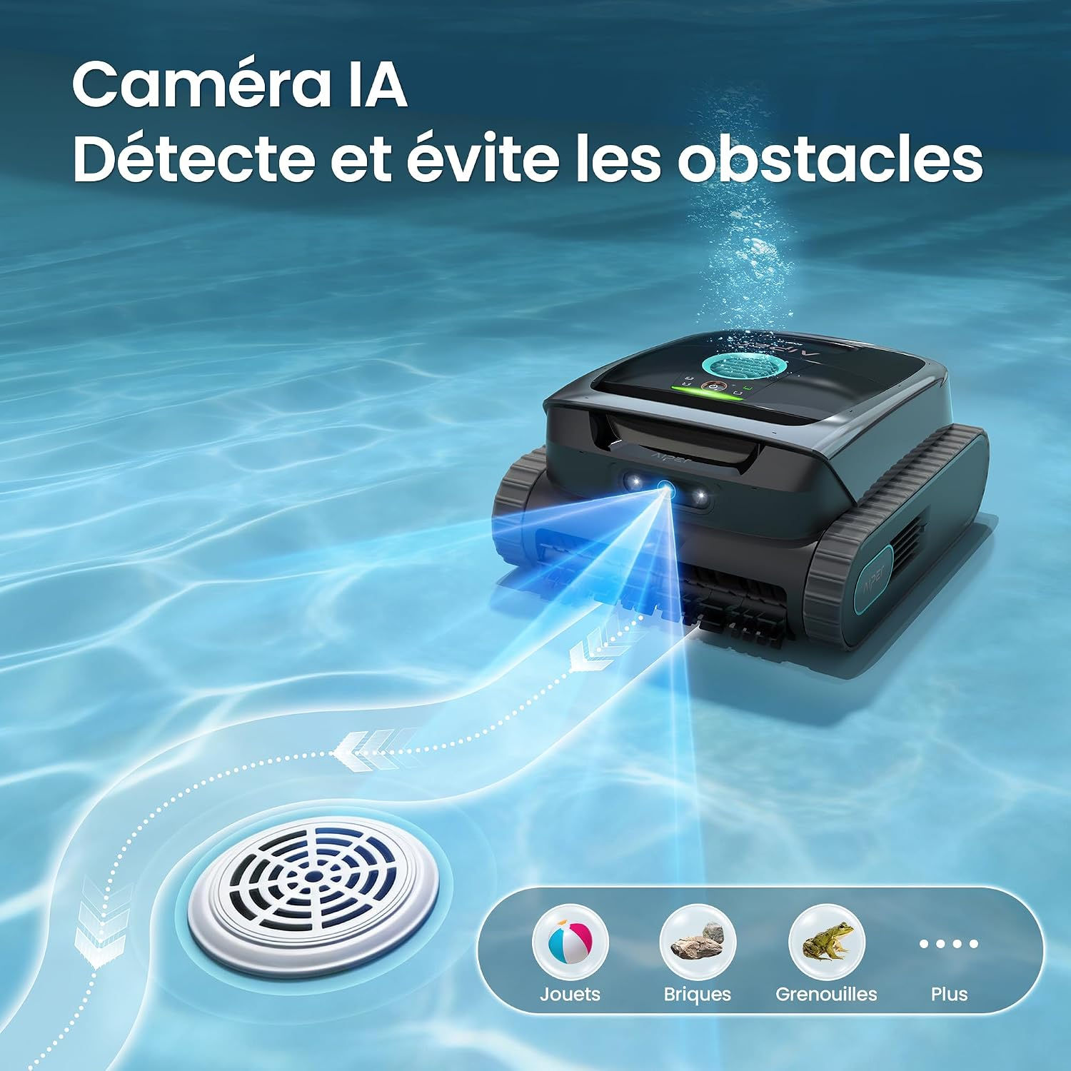 AIPER Scuba V3 – Robot Piscine Sans Fil IA Fond et Parois 2026