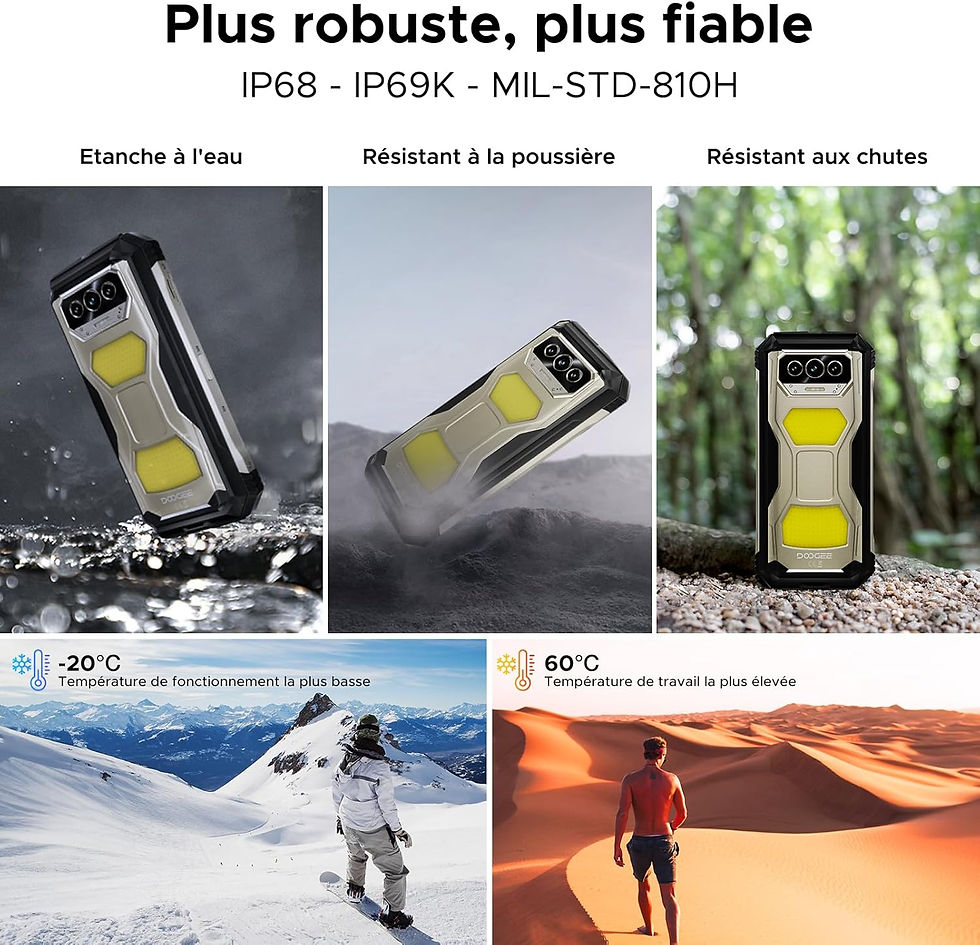 Miniature : DOOGEE Vmax S Telephone Portable Incassable 5G 6nm Dimension 7050, 22000mAh/33W