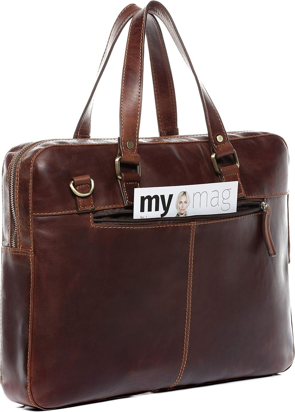 Miniature : SID & VAIN Sac bandoulière Ordinateur Maguire | Compartiment 15" Laptop Cuir v