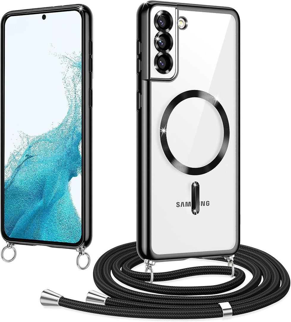 Miniature : Coque Magnétique avec Cordon pour Antichoc pour Samsung Galaxy S21 5G, Noir
