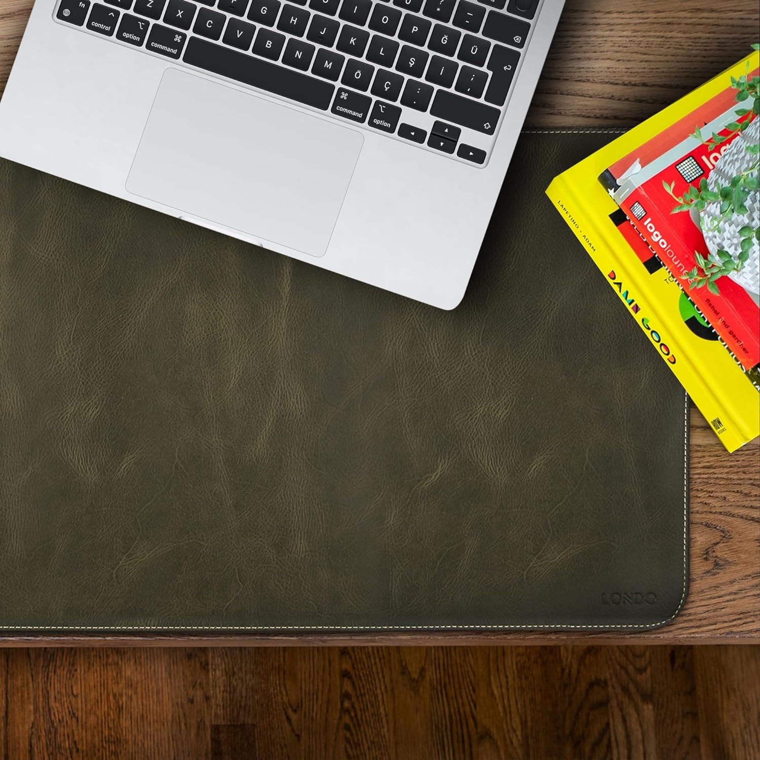 Londo Tapis de Souris en Cuir Véritable