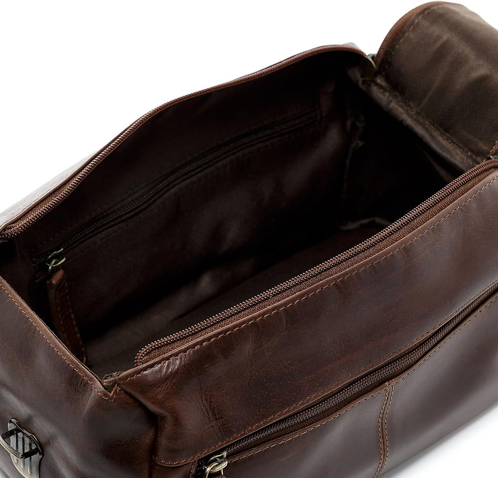 Miniature : SID & VAIN Trousse de Toilette Bristol Cuir véritable
