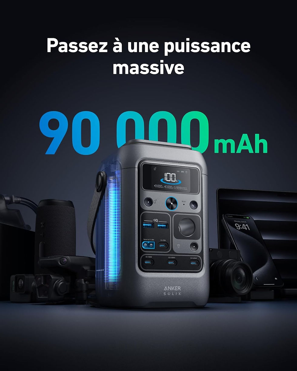 Miniature : Anker Solix c300 station électrique portable 288wh 300w