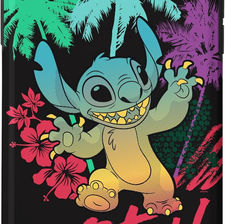 Coque iPhone originale Stitch – sous licence Disney, design tropical avec palmiers et fleurs colorées, par ERT GROUP.