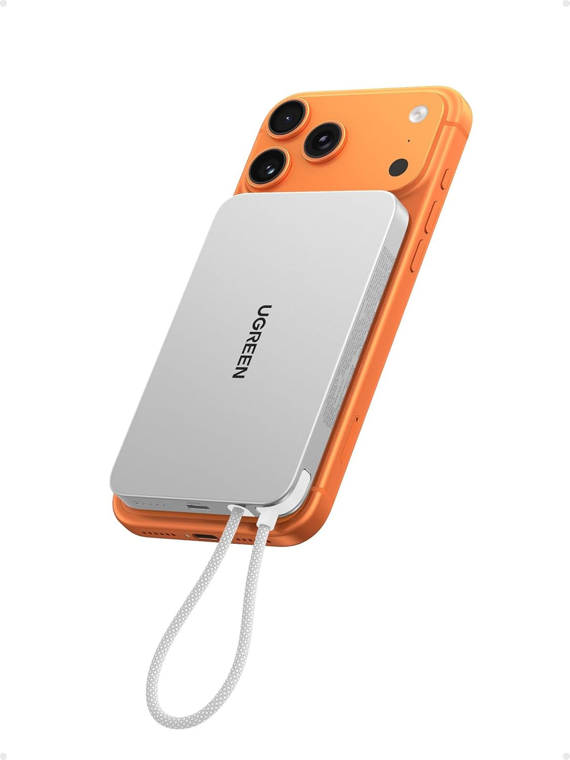 UGREEN MagFlow Air Qi2 15W Batterie Externe MagSafe 10000mAh (Gris)