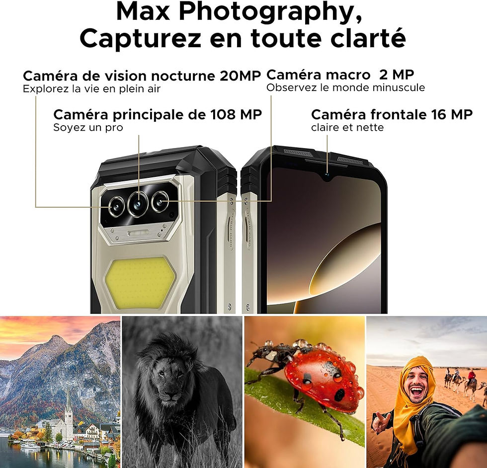 Thumbnail: DOOGEE Vmax S Telephone Portable Incassable 5G 6nm Dimension 7050, 22000mAh/33W