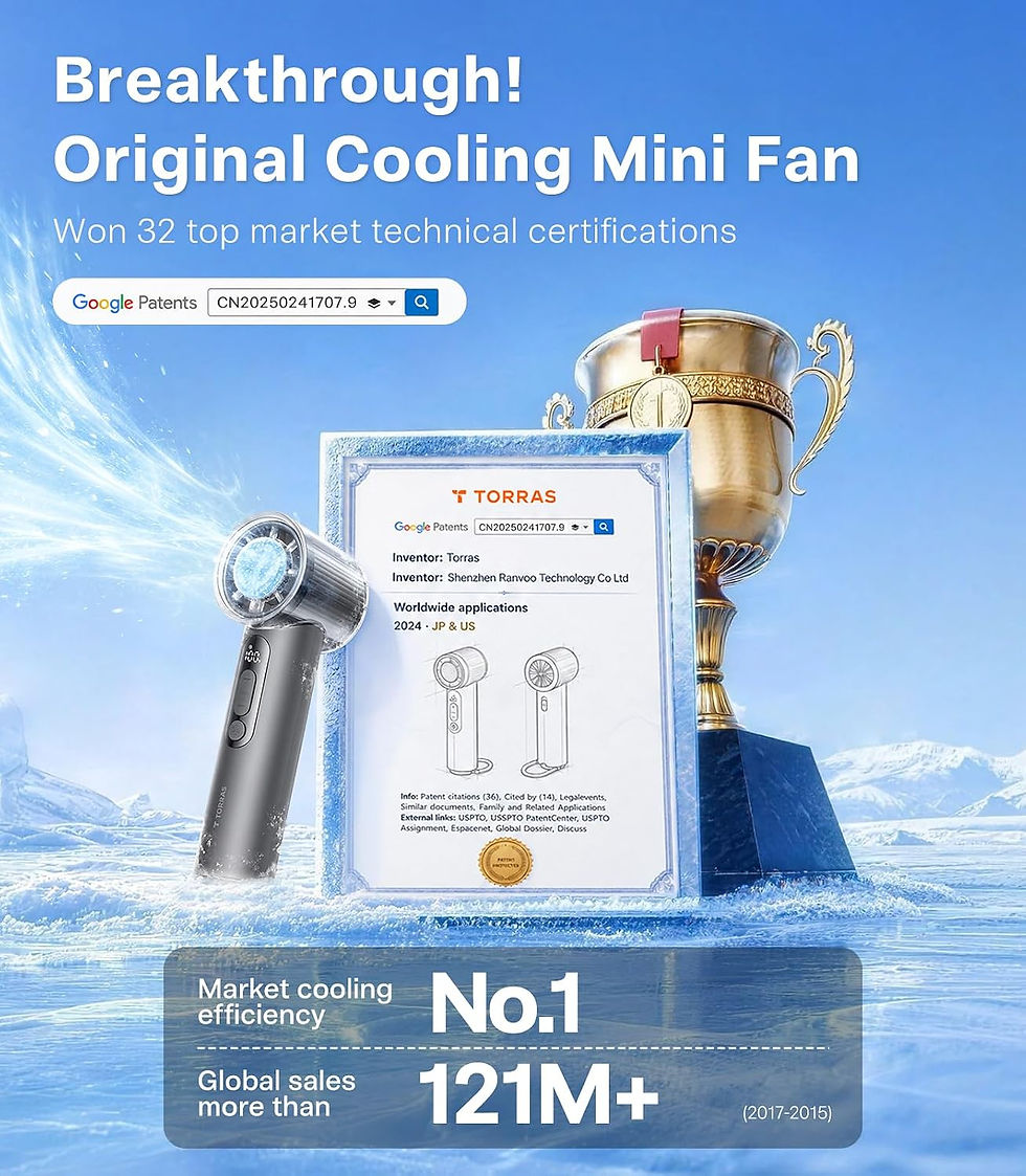 Miniature : TORRAS COOLiFY iva Ventilateur portable avec refroidisseur de glace, [refroidis