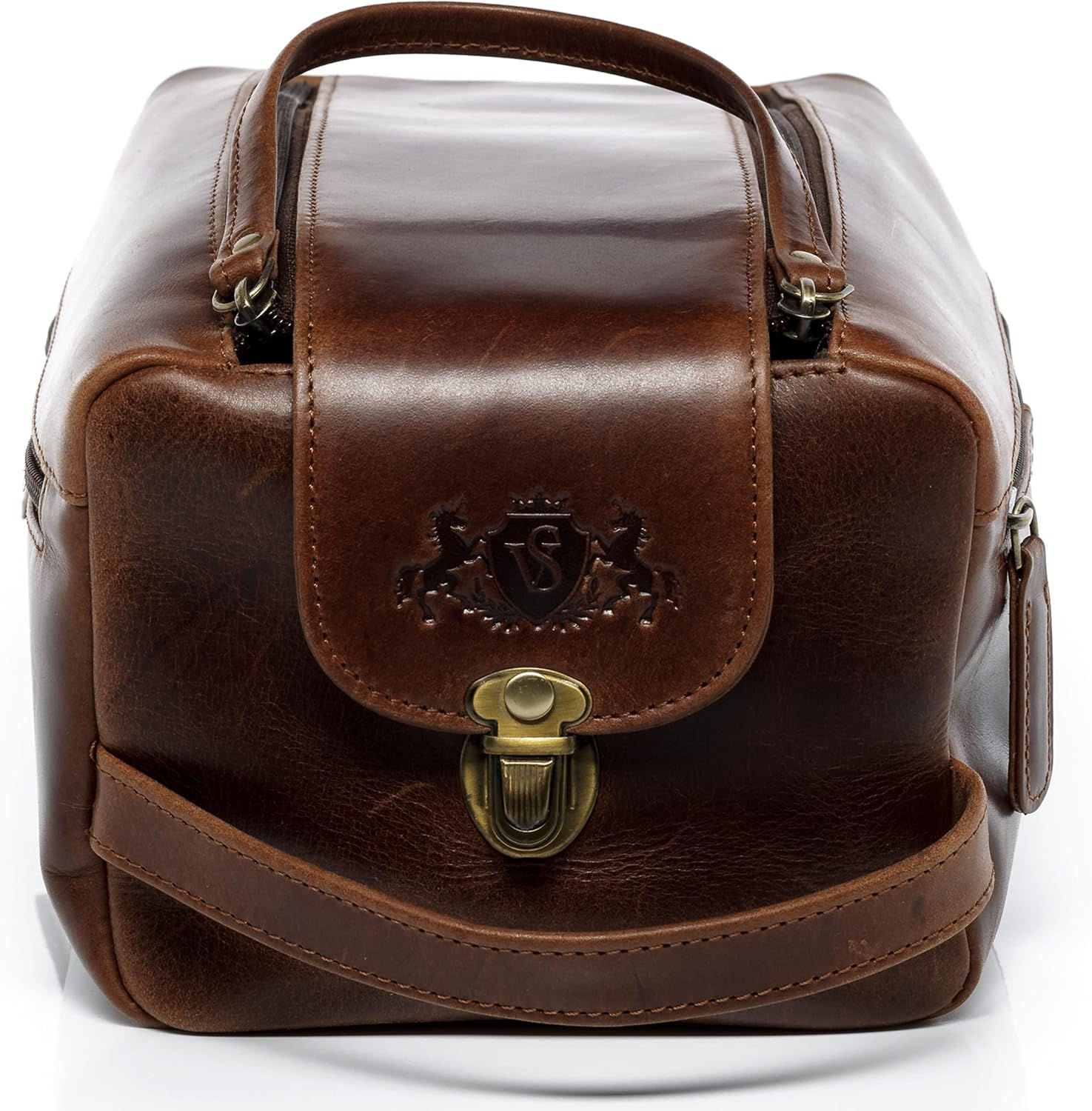 SID & VAIN Trousse de Toilette Bristol Cuir véritable