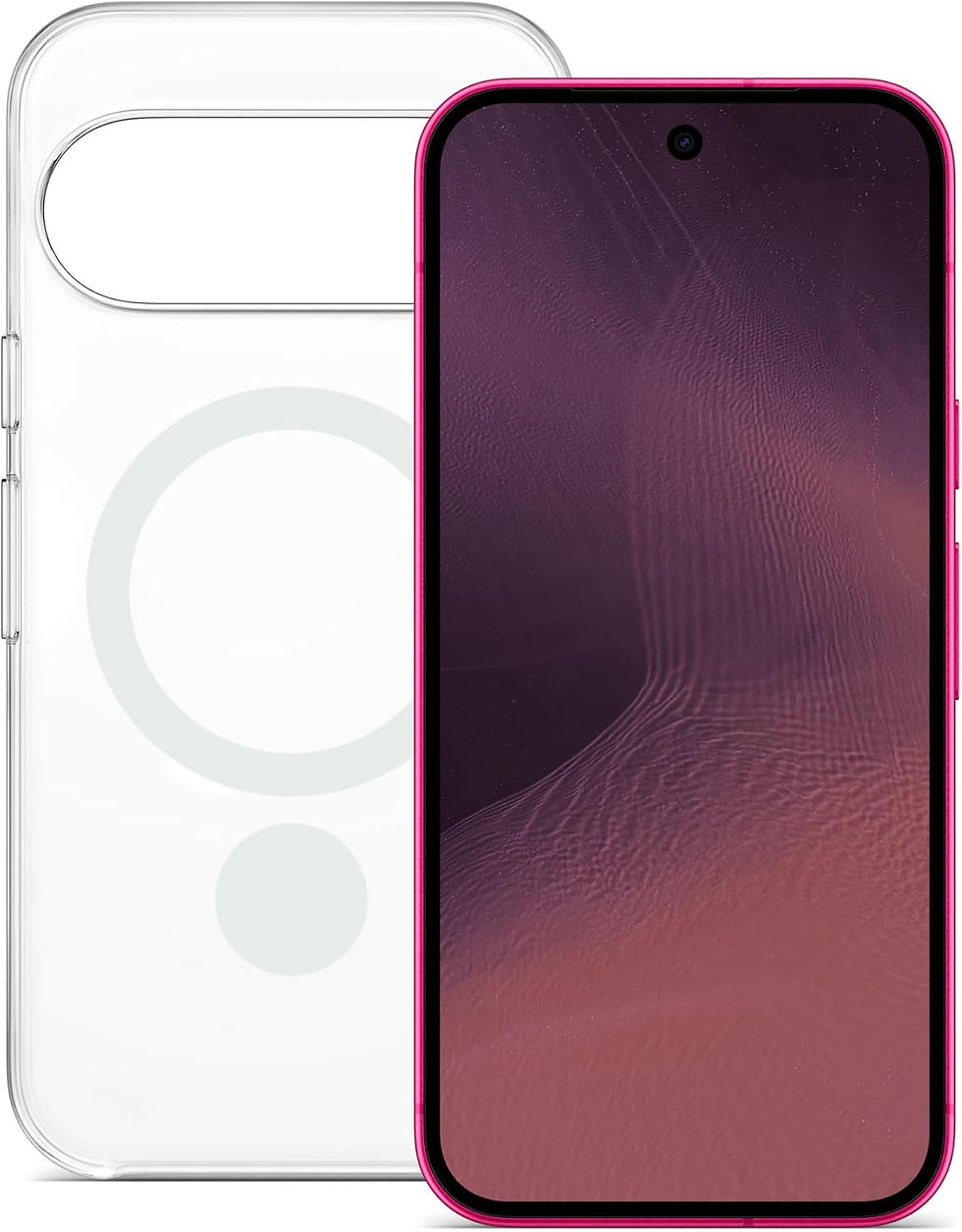 Thumbnail: Google Pixel 11 blanc – smartphone Android vue avant et arrière