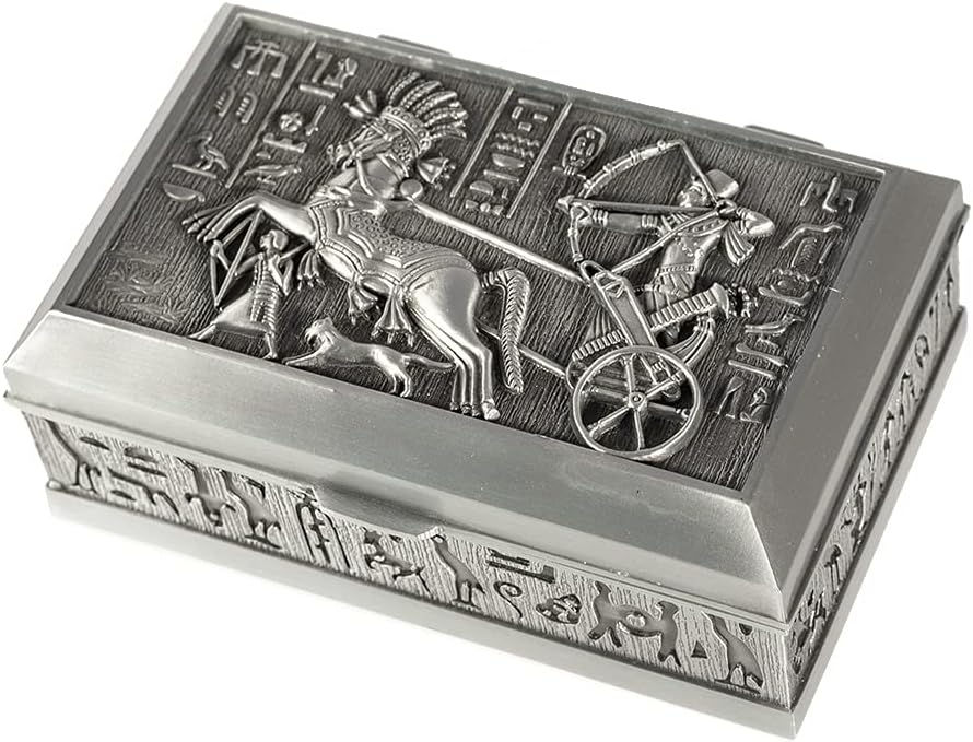Miniature : lachineuse - Coffret Pharaon en Acier - 10 x 7,5 x 7,5 cm - Décoration Égypte