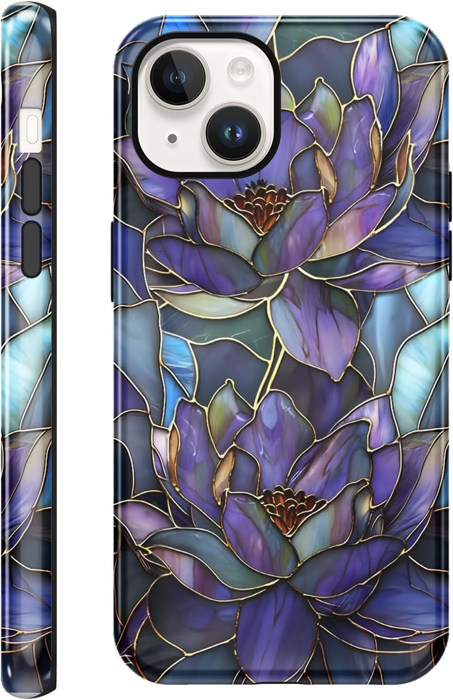 Thumbnail: Coque pour iPhone 16, Silicone Housse Étui avec Aesthetic Design Fleur MotifiP