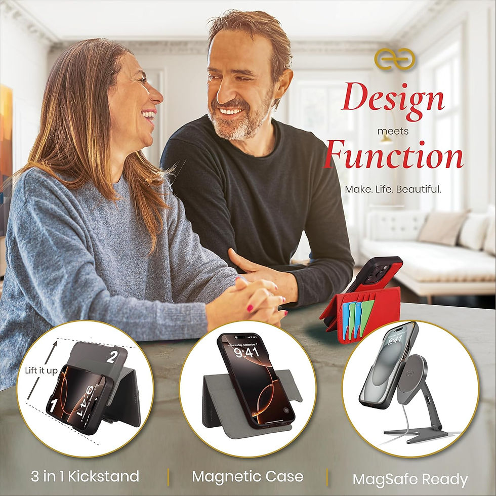 Miniature : dreem Fibonacci Compatible avec iPhone 16 Pro Max funda cartera / 2-en-1 étui 