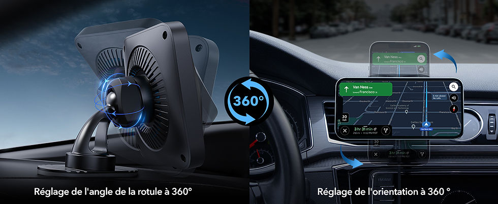 Thumbnail: Support voiture ESR CryoBoost orientable à 360 degrés